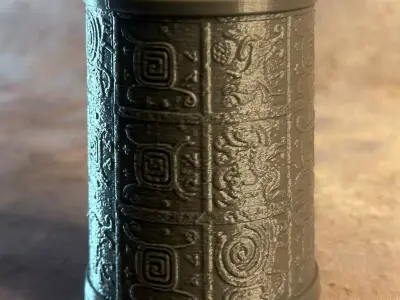 Ancient Geometric Pen Holder 3D print model