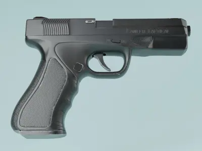 Pistol 3D model 8