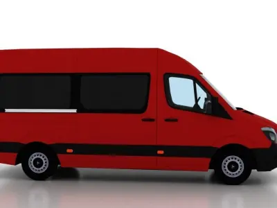 Mercedes Benz Sprinter L2H2 2015 Passenger EU 3D model
