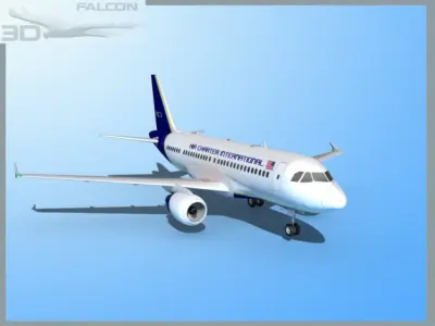 Falcon3D A319 Air Charter Intl 3D model