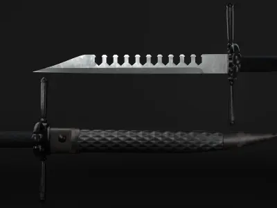 Daga Rompe Espadas LowPoly Low-poly 3D model