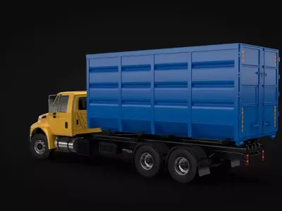 Roller Container Truck 3D model