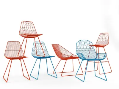 Bend Chairs Collection 3D model