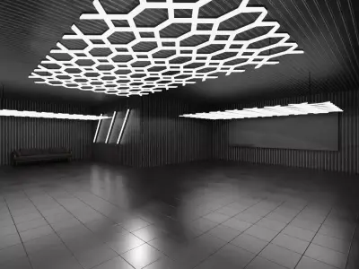 Black Car Studio HDRI Scene Low-poly 3D model