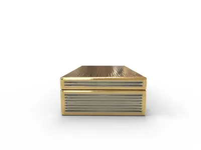 Dolly Small Textured Silver Box 3D model