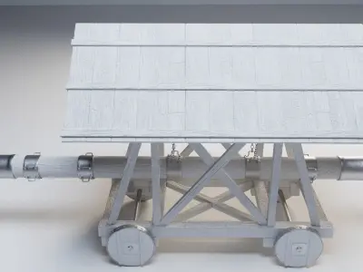 Medieval Battering Ram 3D model