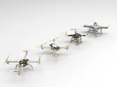 drone type 2 4 variant model 3D model
