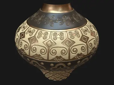 Ornamental vase 1 3D model
