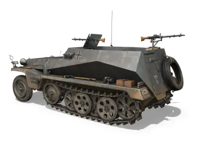 SDKFZ 250 - Halftruck  - 24PD 3D model