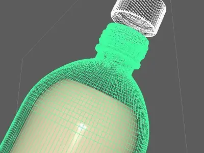 bottle plastic 3D model purchase