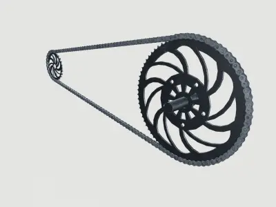 Cycle Chain 3D model