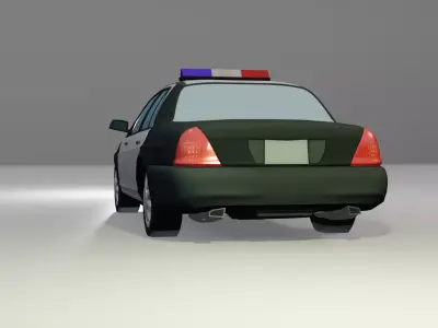 Police car 3D model V1