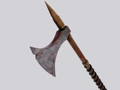 Game weapon Low-poly 3D model