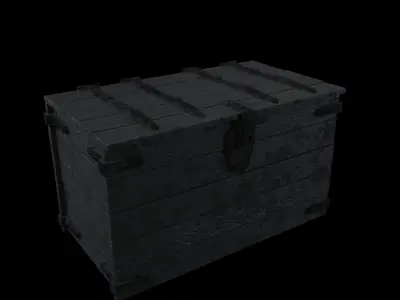 medieval Chest Low-poly 3D model purchase