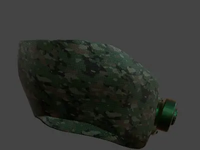 Gas mask helmet 3d model scifi Low-poly  Low-poly 3D model 34