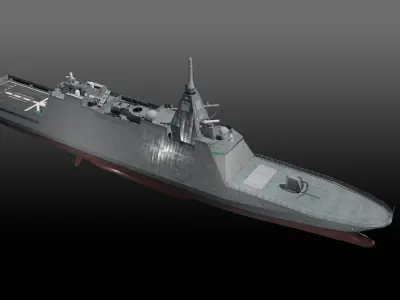 JS Mogami FFM-1 Low-poly 3D model