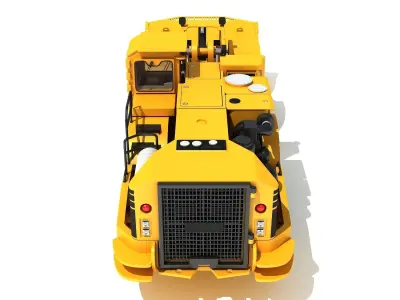 Underground Hard Rock Haulage Loader 3D model