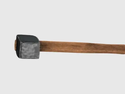 Old hammer Low-poly 3D model buy