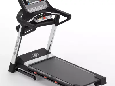 Gym-Equipment-Treadmill-NordicTrack treadmill with ipad 3D model