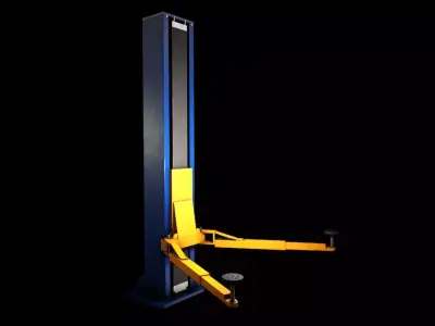 Garage Lift Hard-Surface Prop Low-poly 3D model