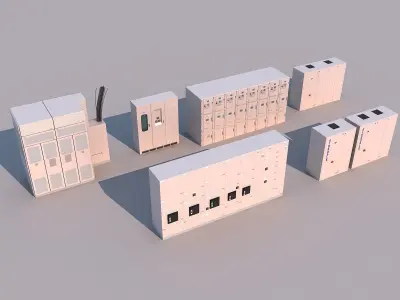 Equipment cabinet 3D model