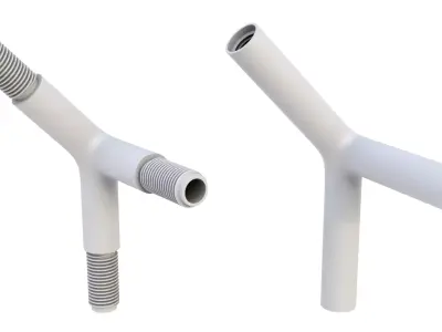 Pipe connector 06 3D model