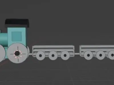 Toy Train 3D model buy