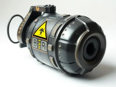 Biological Bomb Futuristic Design model pack Low-poly 3D model