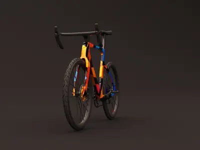 Road bike special edition grafiti 3D model