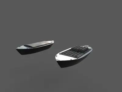 Boat 3D Model  Low-poly 3D model
