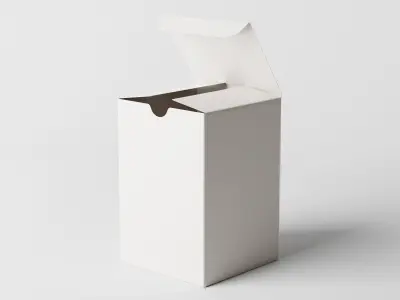 Tuck Top Box Low-poly 3D model