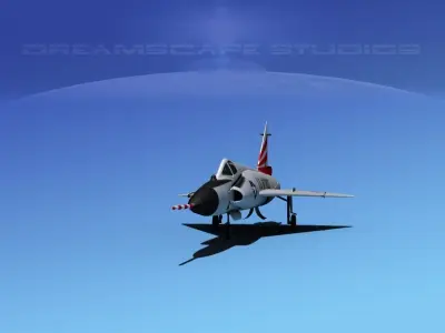 Convair F-102 Delta Dagger NM ANG 3D model