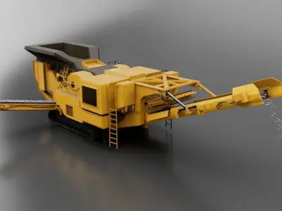 Stone Crusher 3D model purchase