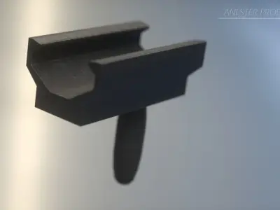 Gun Modifiers - Flashlight - Optic Sight - Foregrip - Suppressor Low-poly 3D model