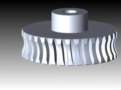Worm Wheel  Free 3D model