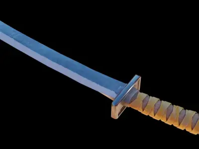 Asian Medieval Sword Pack Low-poly 3D model