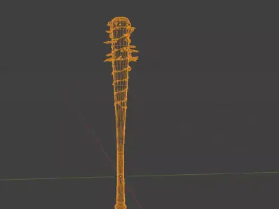 Zombie Apocalypse Weapons - Melee - Post Apocalypse Bat 3D model
