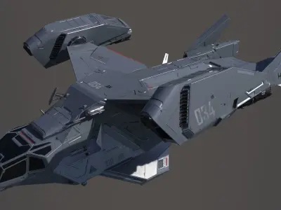 Space Ship C 3D model
