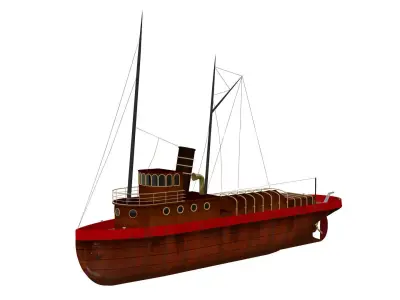 Fishing boat 3D model get