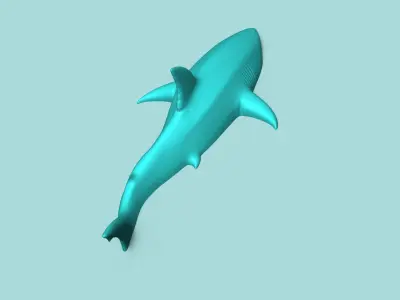 Great White Shark - Wall Decor - Decoration 3D print model
