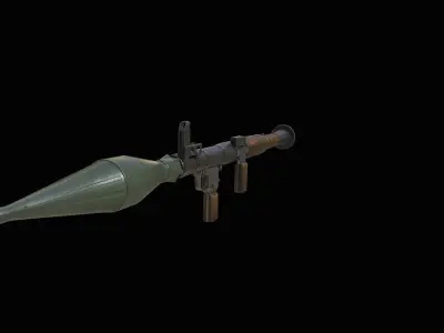Gun RPG-7 Low-poly 3D model