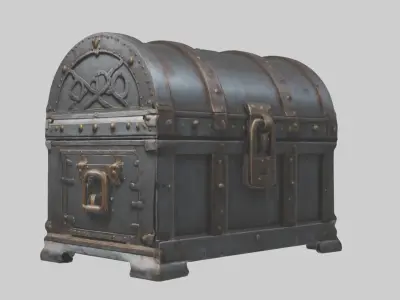 Ironchest Model Low-poly 3D model