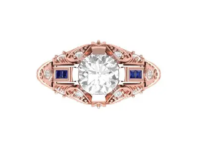 Wedding Ring 3D print model 101