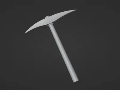 Pick axe 3D model Low-poly 3D model