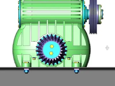 Worm gear 3D model