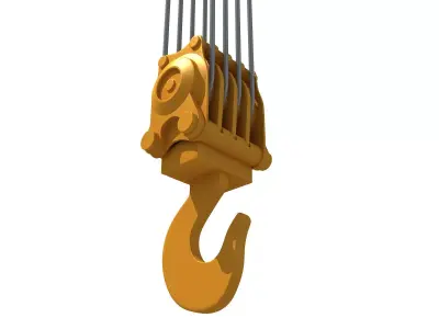 Crane Hook 3D model 6