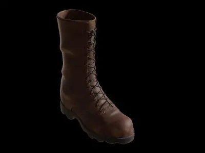 Boot military or female 3D model