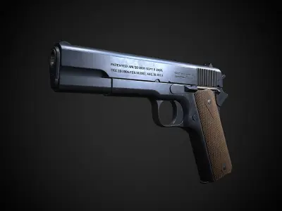 Colt M1911 Low-poly 3D model get