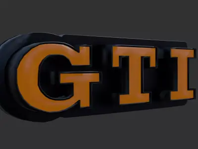 gti symbol 3D model