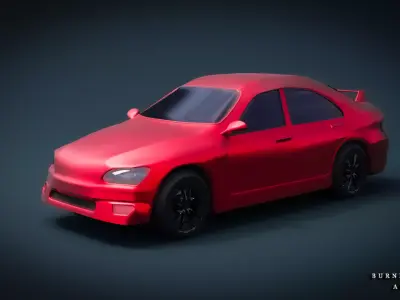 LOW POLY CAR MODEL FOR GAME Free low-poly 3D model